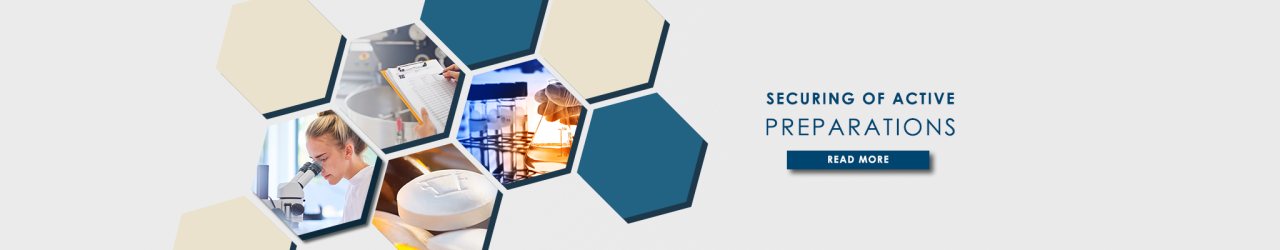 Pharma Nord secures active preparations through a controlled research Hexagonal image of Pharma Nords research department